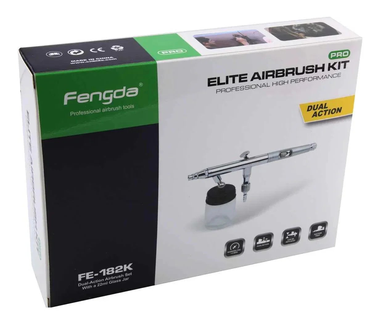 Aérographe aspiration double action FENGDA BD-184