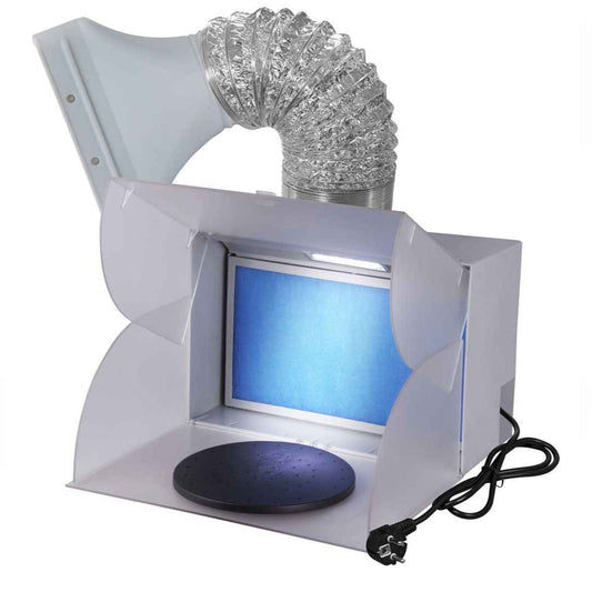 Cabine de peinture aérographe à aspiration avec LED