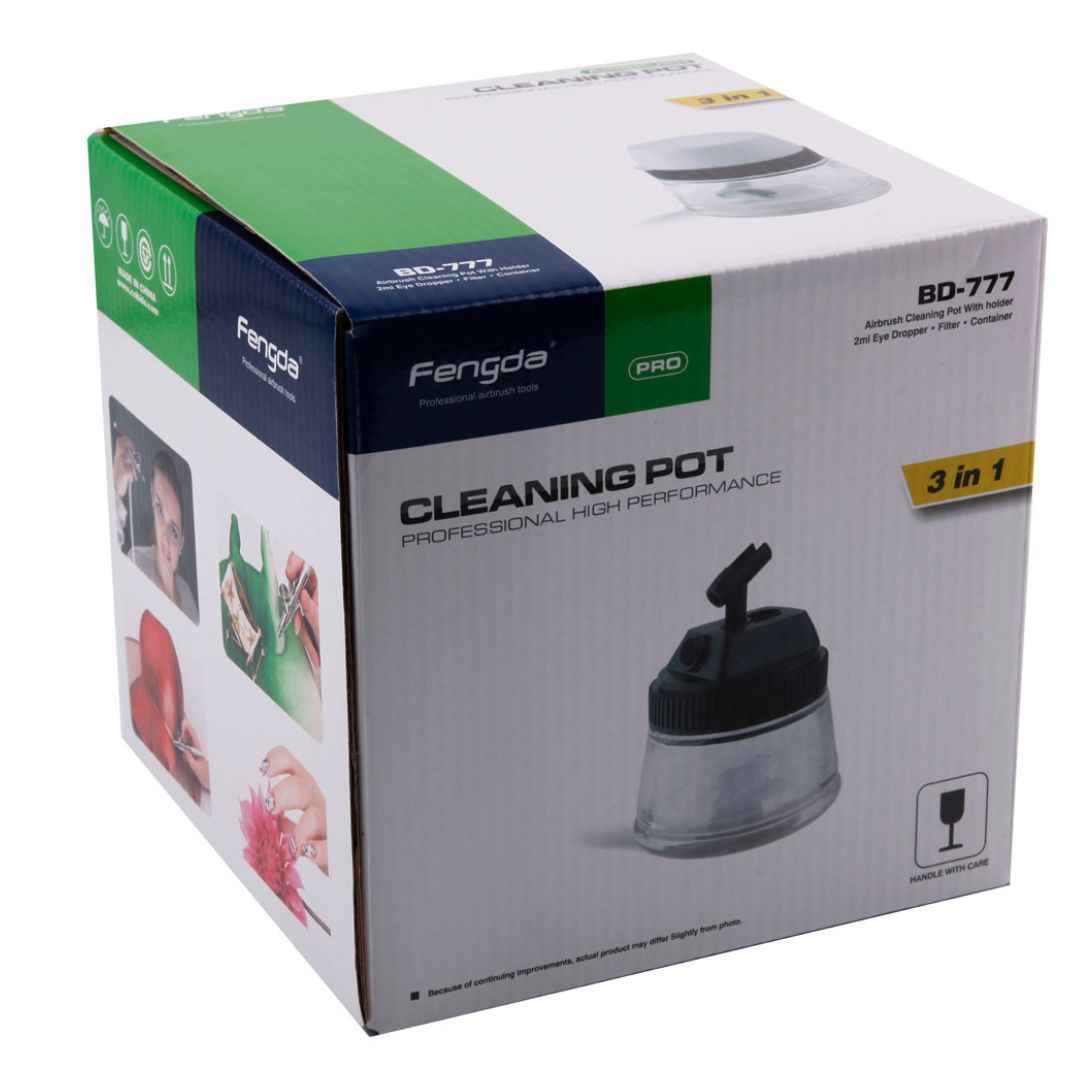 Aérographe simple action BD-138 et compresseur avec cuve AS-186 avec accessoires