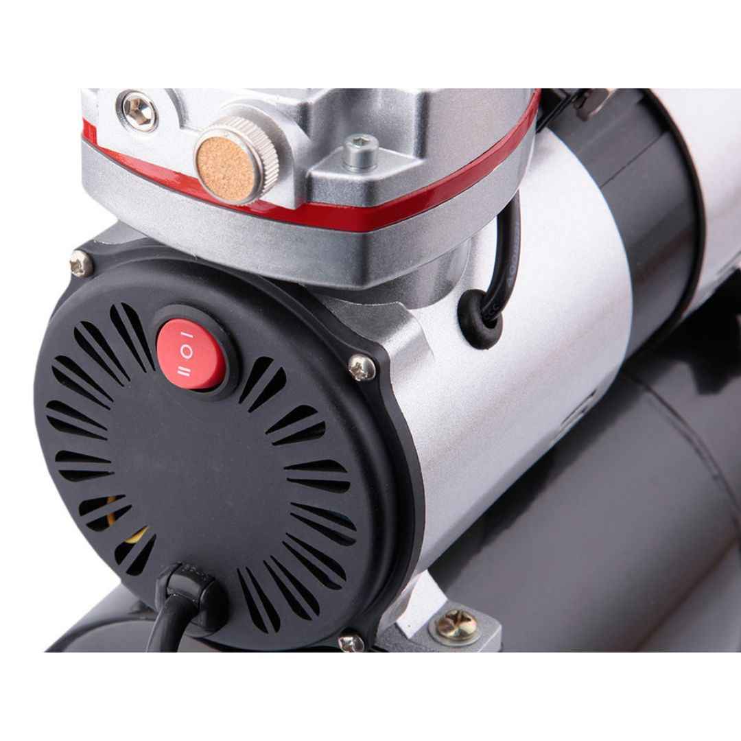 Compresseur aérographe professionnel double cylindre avec cuve