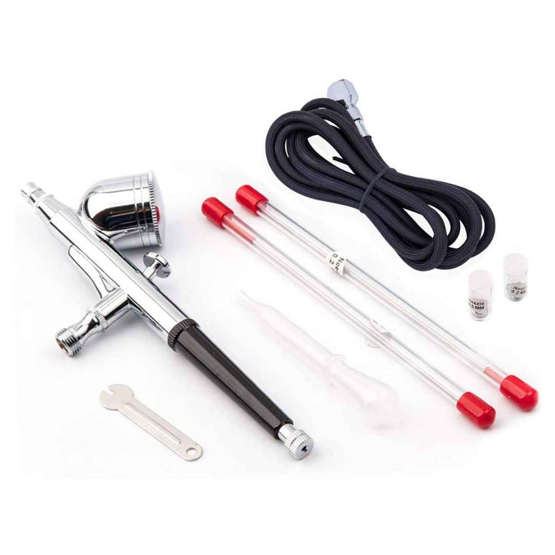 Aérographe double action avec buse 0.2 0.3 0.5mm