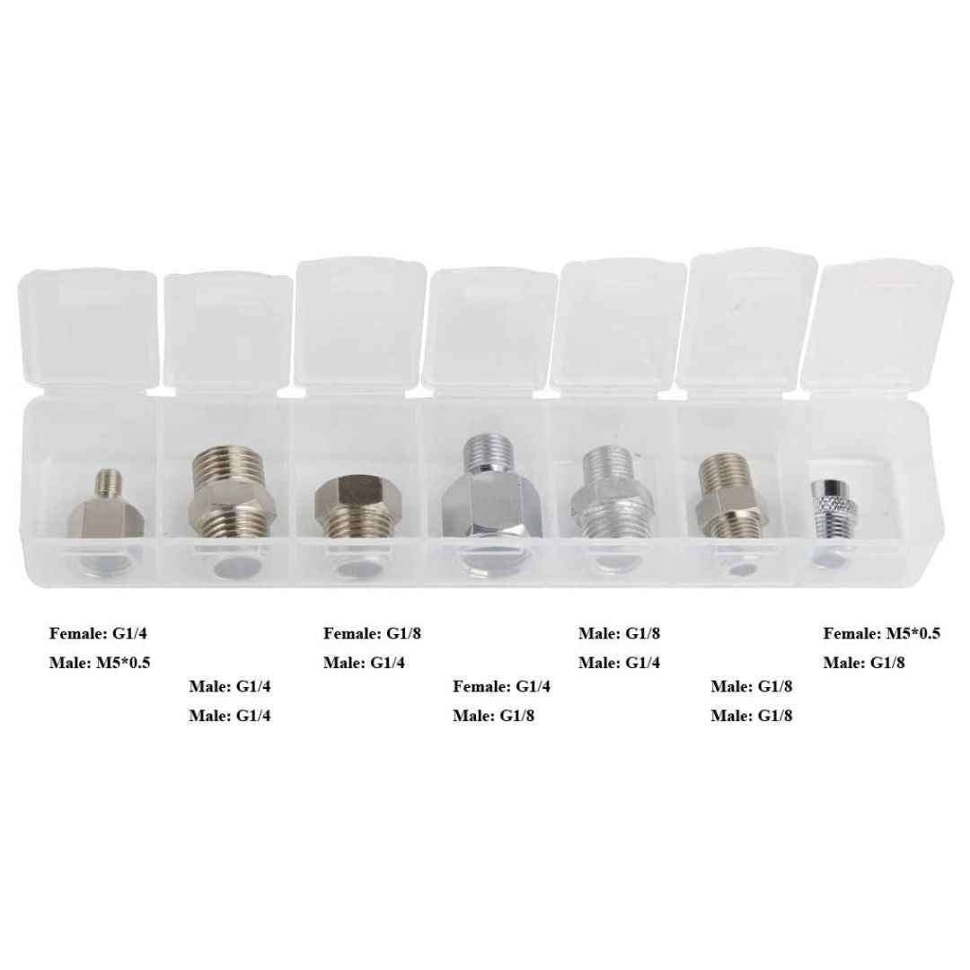 7 Adaptateurs pour aérographe et compresseur