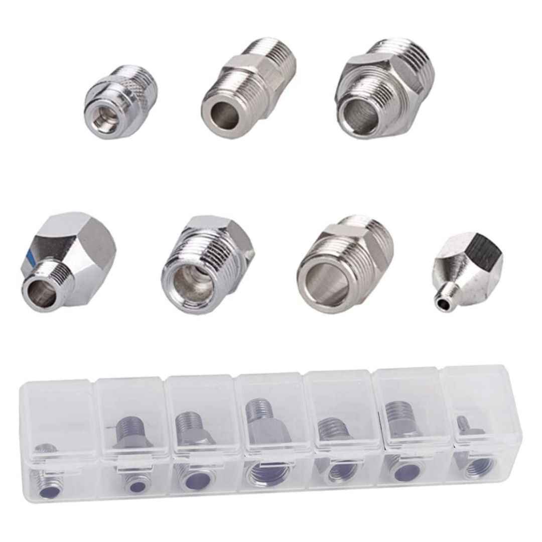 9 Adaptateurs pour aérographe et compresseur