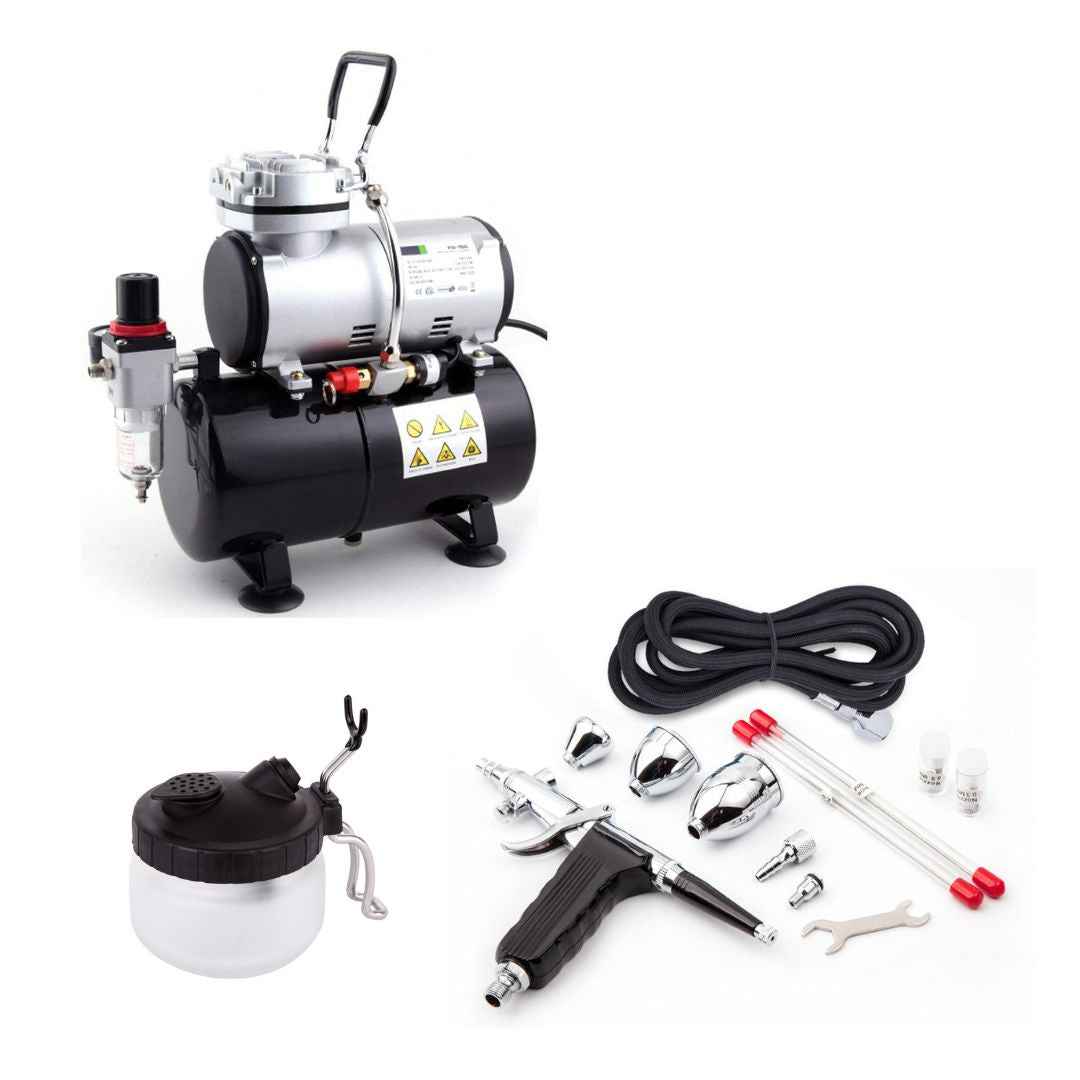 Ensemble aérographe BD-116C et compresseur AS-186