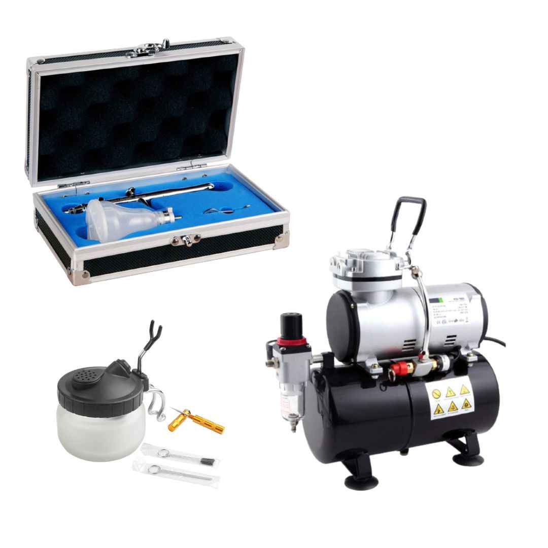 Aérographe Premium BD-330 et compresseur AS-186