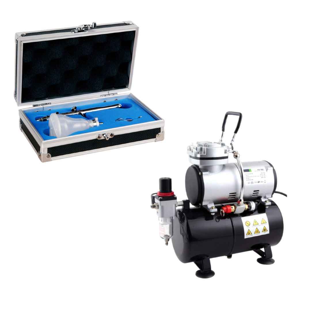 Aérographe Premium BD-330 et compresseur AS-186